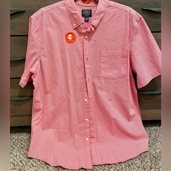 NWT Men’s St. John’s Bay short sleeve button front casual shirt - Picture 3 of 4